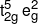 t_{2g}^5\,e_g^2