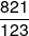 \frac{{821}}{{123}}