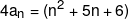 4{a_n} = ({n^2} + 5n + 6)