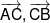\overrightarrow {AC} ,\overrightarrow {CB} 
