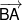 \overrightarrow {BA\,} 