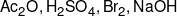 A{c_2}O,{H_2}S{O_4},B{r_2},NaOH