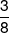 \frac{3}{8}