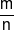 \frac{m}{n}