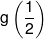 g\left( {\frac{1}{2}} \right)