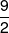 \frac{9}{2}