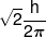 \sqrt 2 \frac{h}{{2\pi }}