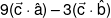 9(\vec c \cdot \hat a) - 3(\vec c \cdot \hat b)