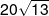 20\sqrt {13} 