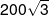 200\sqrt 3 