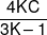 \frac{{4KC}}{{3K - 1}}