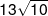 13\sqrt {10} 